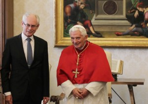 Pope Benedict XVI Meets  President of the European Council