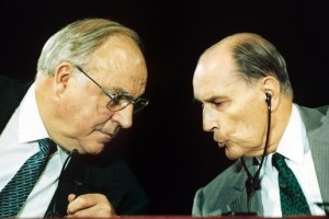 Helmut Kohl e Francois Mitterandt