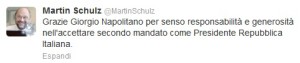 Tweet Schulz Napolitano