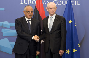 Ali Zeidan con Herman Van Rompuy