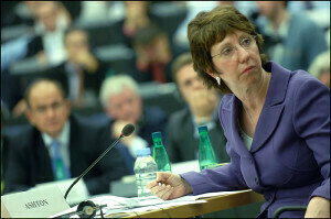 Catherine Ashton al Parlamento europeo (foto da www.europarl.europa.eu)