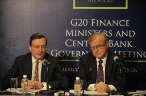 Mario Draghi e Olli Rehn