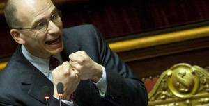 Enrico Letta in Senato