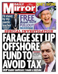 Farage Daily mirror