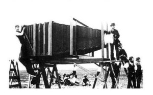 The world's first camera in the making: but, which camera took the photo?