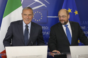 Martin SCHULZ - EP President ,Pietro GRASSO