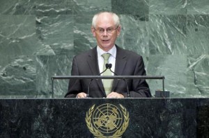 Herman van Rompuy speaking at Un Assembly