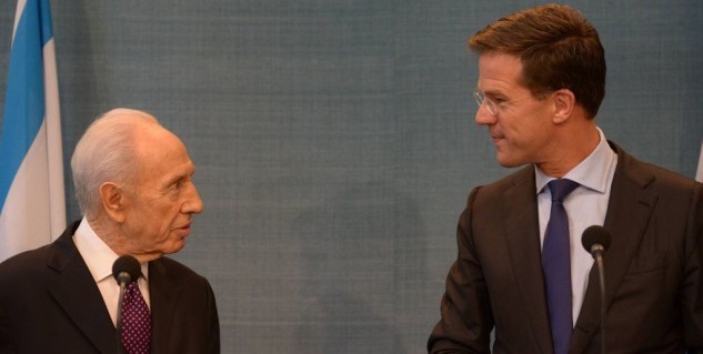 Simon Peres e Mark Rutte