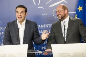 Alexis Tsipras e Martin Schulz