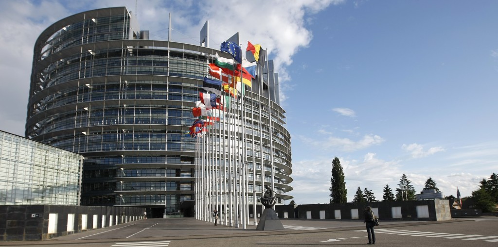 The European Parliament building in Strasbourg