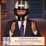 Hollande col casco