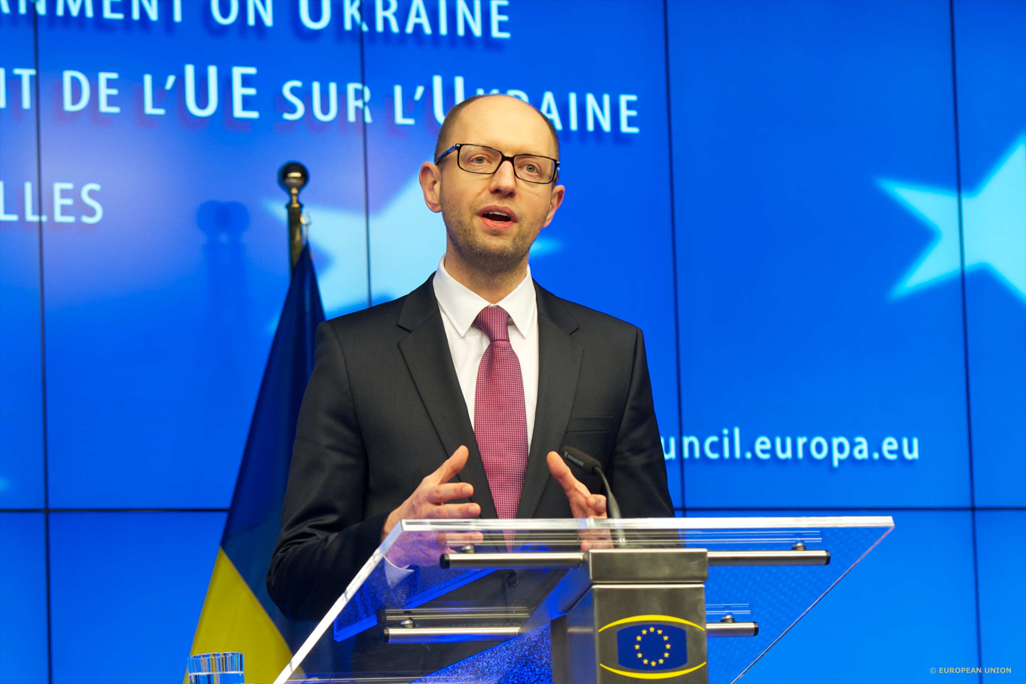 Arseniy Yatseniuk – ph. European Council