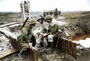 Soldati alleati alla terza battaglia di Ypres