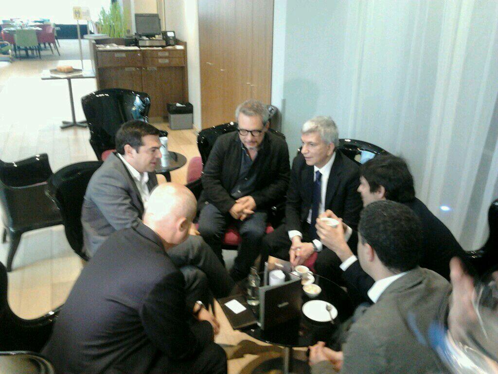 L'incontro tra Tsipras e Vendola a Bruxelles