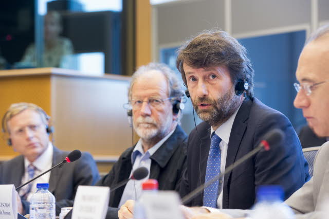 Dario Franceschini in audizione al Parlamento europeo