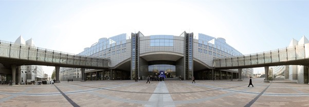 L'edificio del Parlamento europeo a Bruxelles