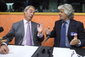 Beppe Grillo e Nigel Farage