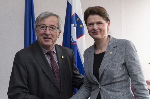 Juncker con Bratusek