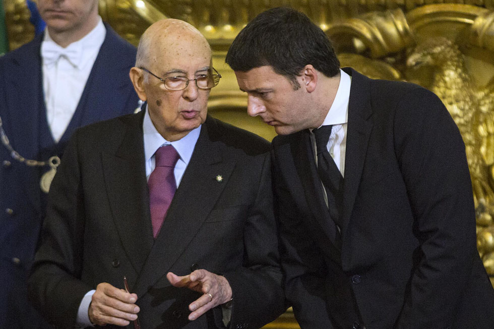 Napolitano e Renzi