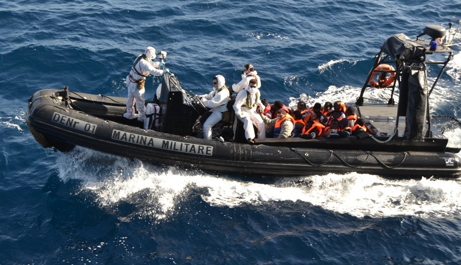 Un'operazione di salvataggio di Triton - Foto Frontex