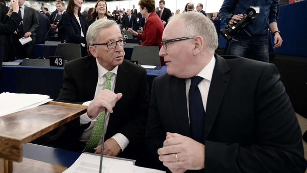 Jean-Claude Juncker e Frans Timmermans