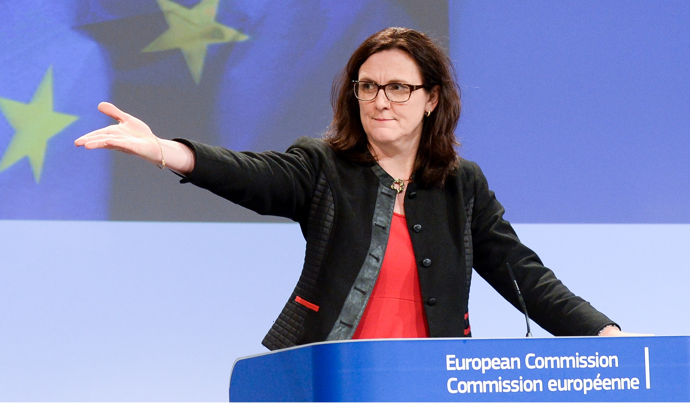 La commissaria al Commercio Cecilia Malmstrom