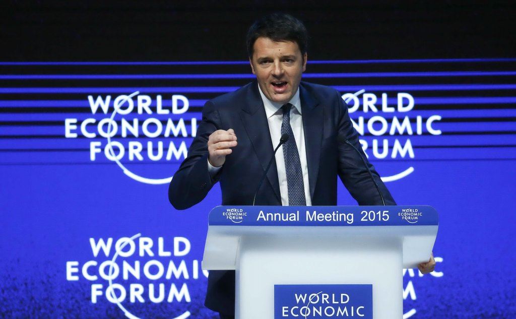 Matteo Renzi a Davos