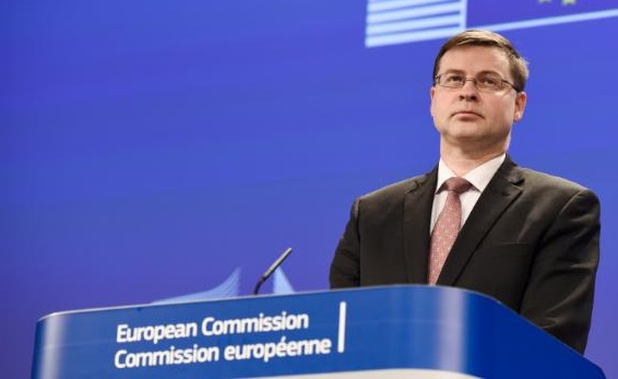 Il vicepresidente Valdis Dombrovskis