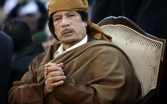 Mu'ammar Gheddafi, guida della Libia fino al 2011, anno della sua morte