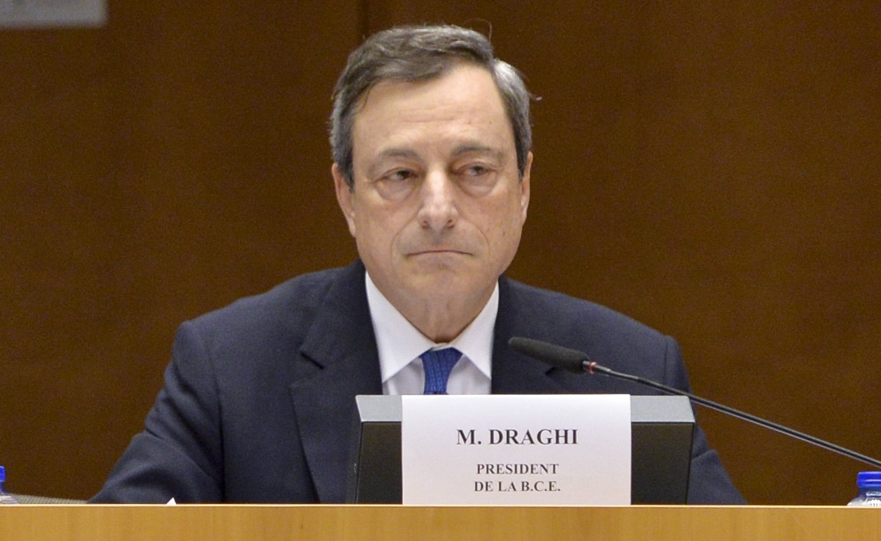 Draghi all'audizione - foto Parlamento europeo