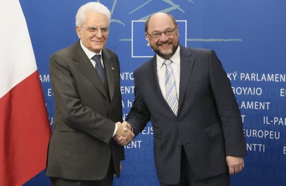 Mattarella Schulz