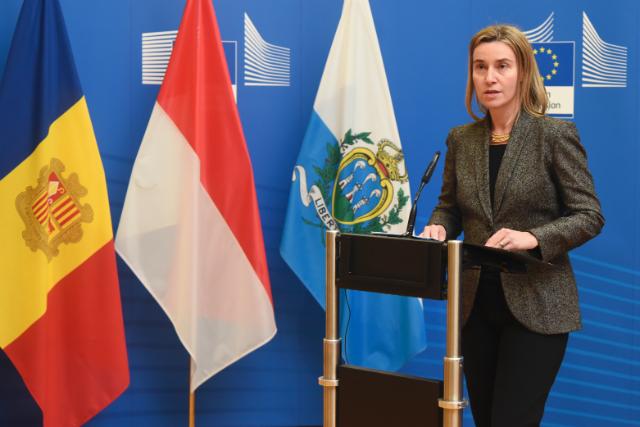 San Marino Andorra Monaco Mogherini