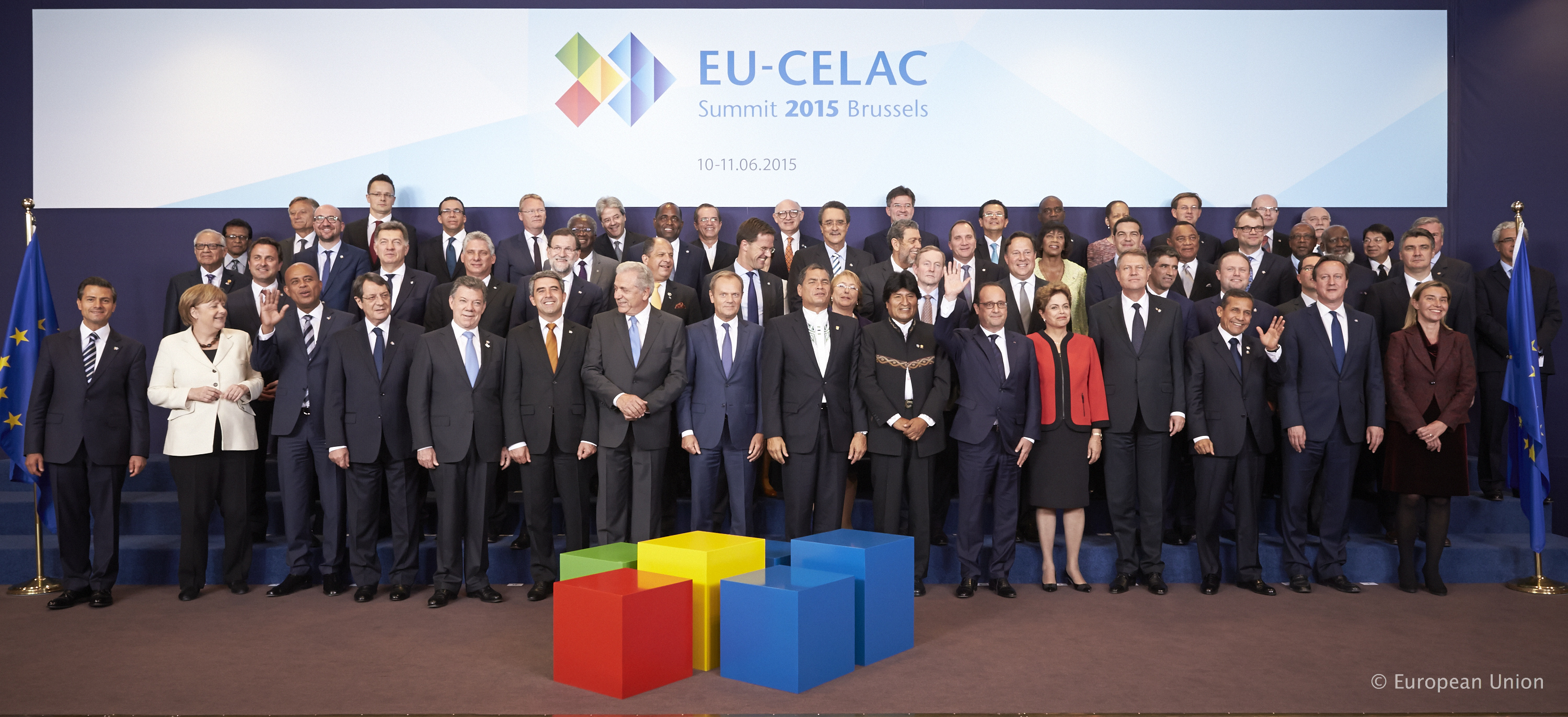 La foto di gruppo del vertice Ue-Celac - foto Consiglio Ue