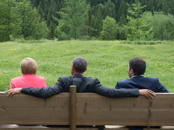 Angela Merkel, Barack Obama e Matteo Renzi