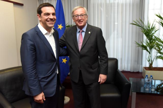 L'incontro tra Tsipras e Juncker - foto Commissione europea