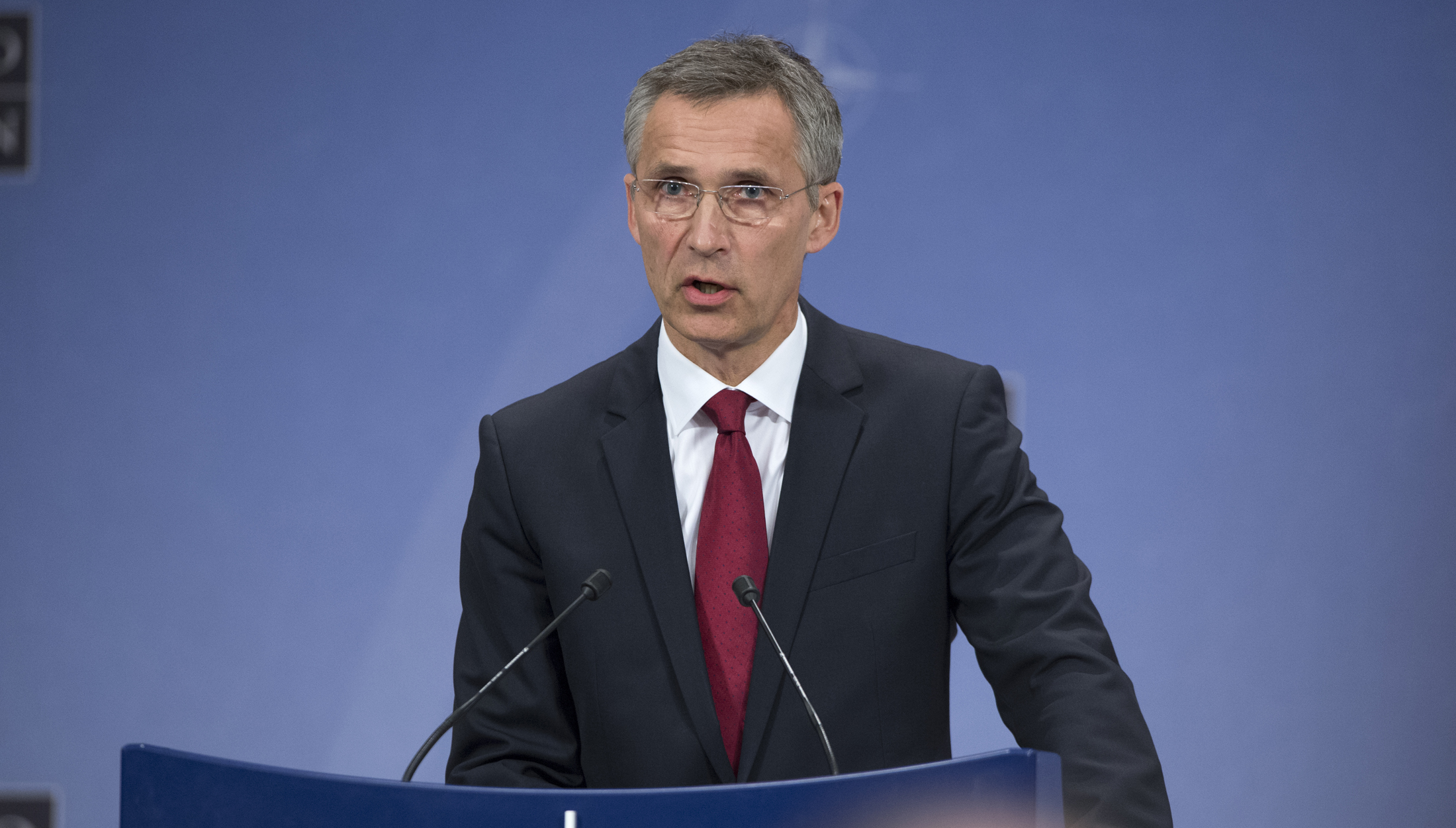 Il segretario generale della Nato,  Jens Stoltenberg - foto Nato