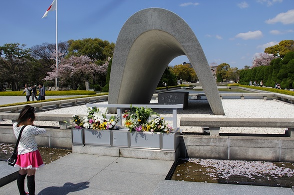 Il monumento alle vittime di Hiroshima