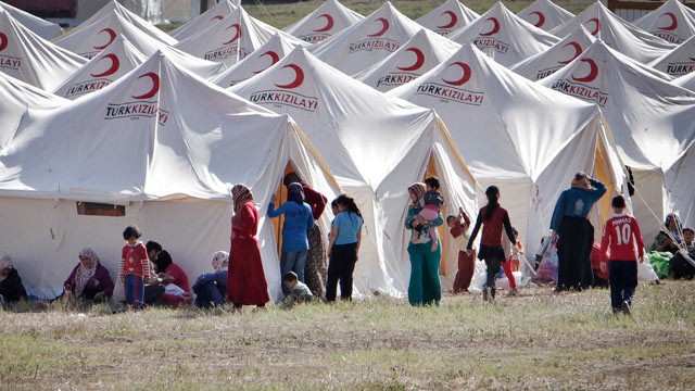 Un campo profughi in Turchia