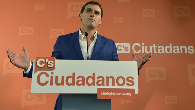 Il leader di Ciudadanos Albert Rivera