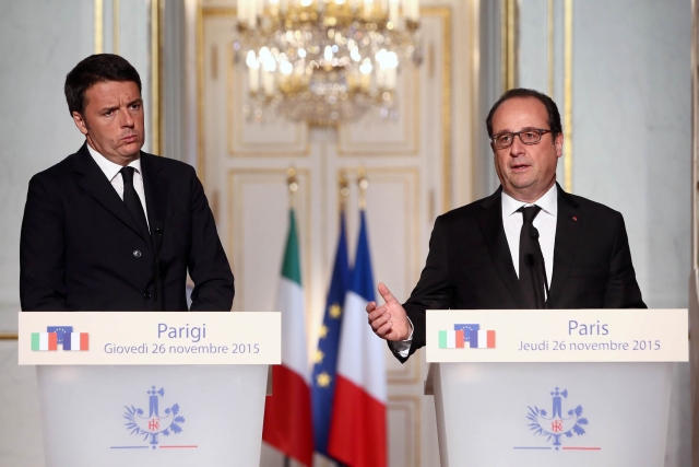 Renzi Hollande terrorismo