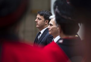 Il premier Matteo Renzi con l'omologo austriaco Werner Faymann (Foto: Barchielli, Palazzo Chigi)