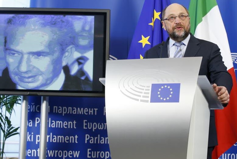 L'inaugurazione della sala dedicata a Moro al Parlamento europeo - foto European Union 2016 - Source : EP