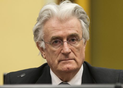 Radovan Karadzic, Srebrenica, condannao