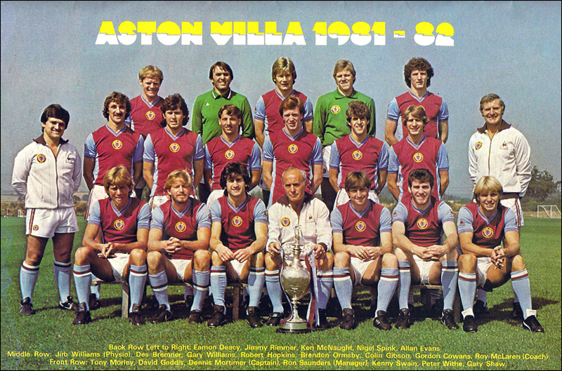 L'Aston Villa che vinse la Coppa dei Campioni nel 1982