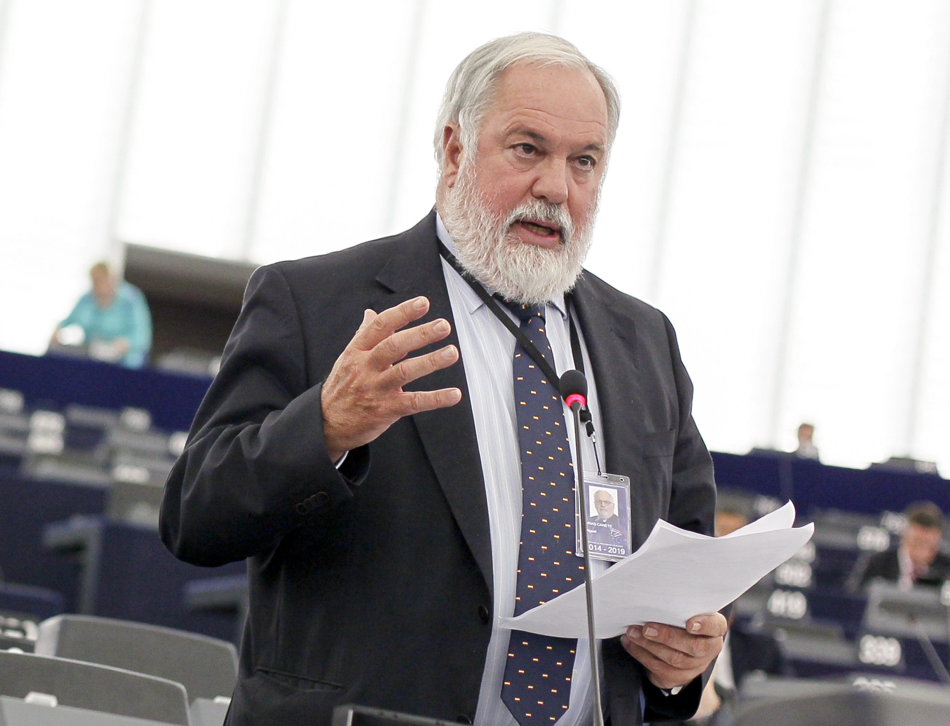 Miguel Arias Cañete, 66 anni, commissario europeo per l'azione per il clima e l'energia