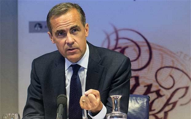 Mark Carney, Banca d'Inghilterra, Regno Unito,