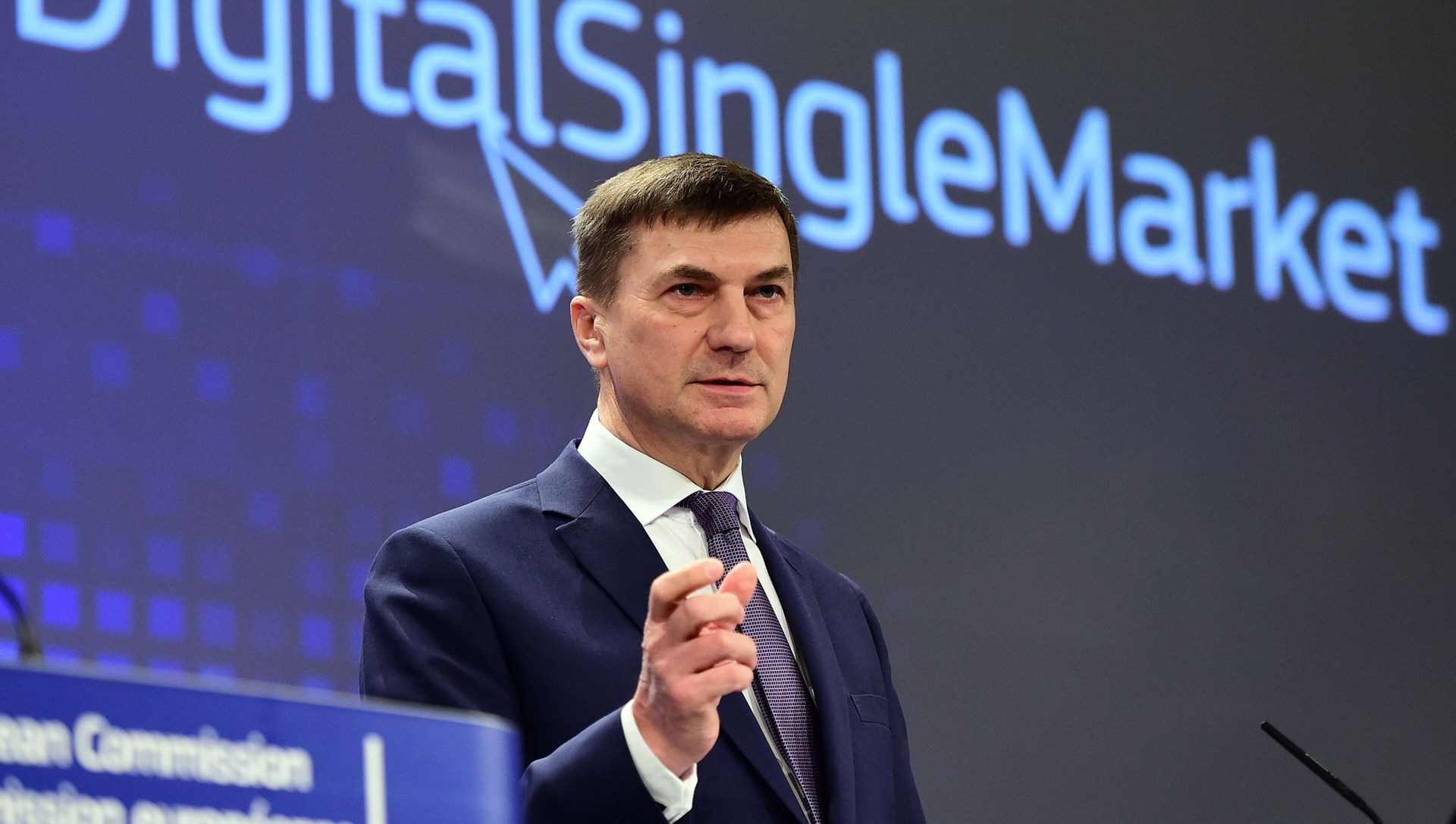 Andrus Ansip, vicepresidente della Commissione europea per il mercato unico digitale