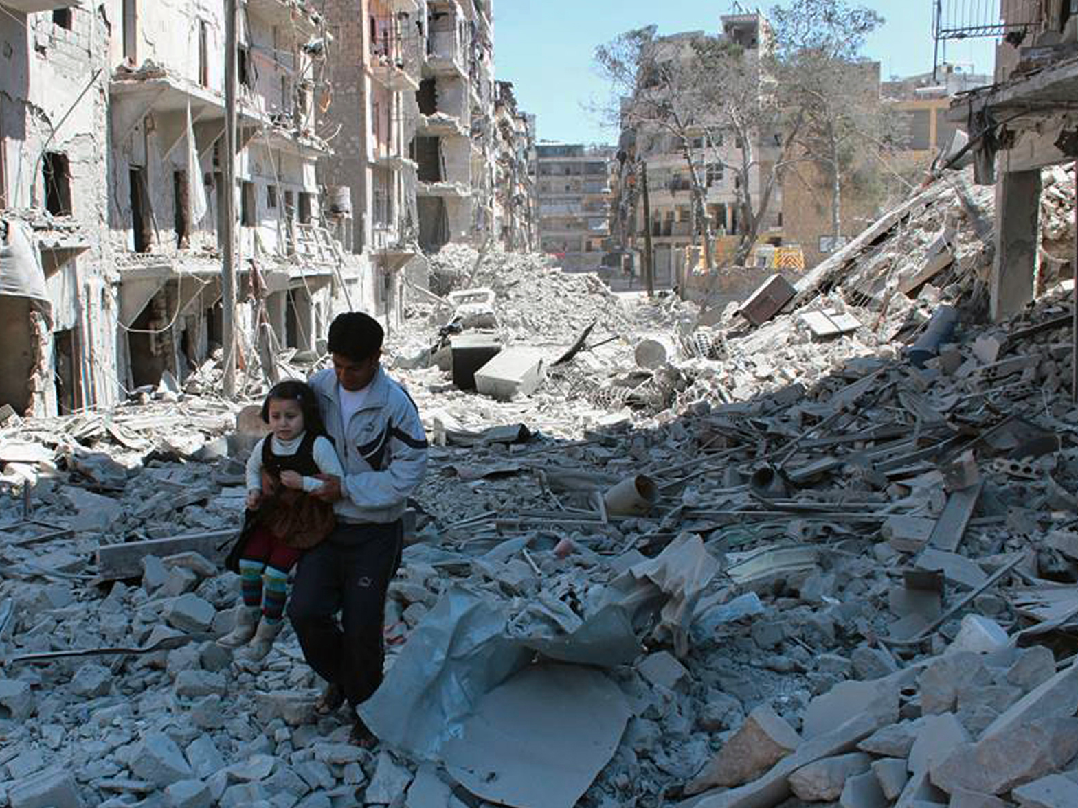 Aleppo dopo i bombardamenti