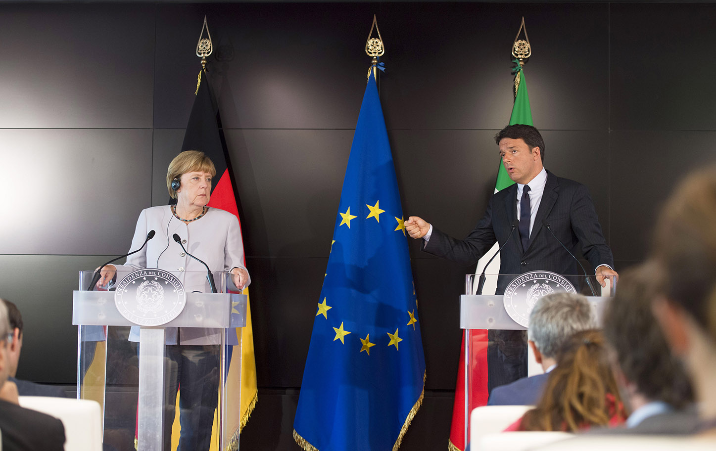 Angela Merkel e Matteo Renzi (Foto: Barchielli, Palazzo Chigi)