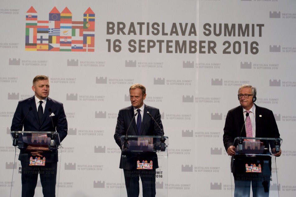 Bratislava, Dichiarazione, Summit, Juncker, Tusk, Fico